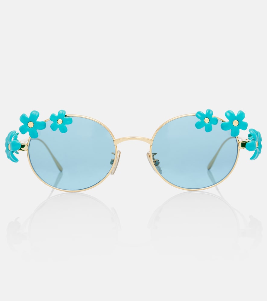 Loewe Signature Floral oval sunglasses