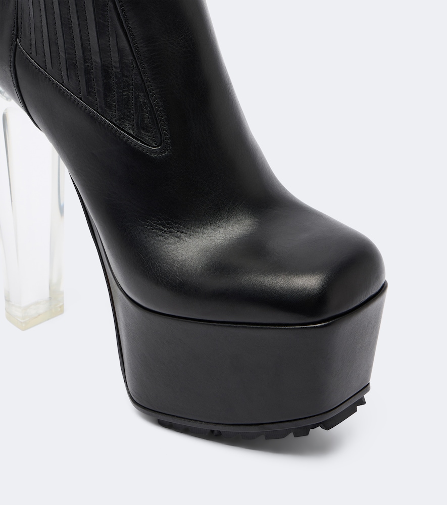 Beatle Kiss Leather Platform Ankle Boots