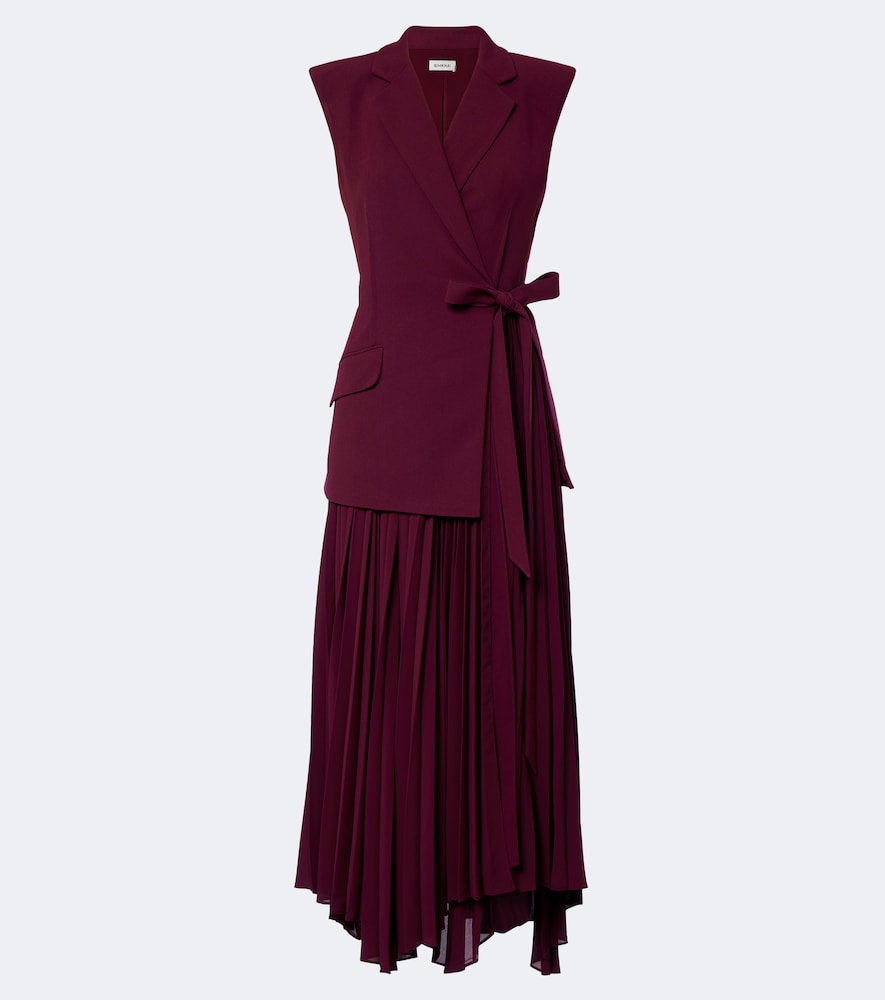 Simkhai Helena Crêpe Midi Dress In Purple