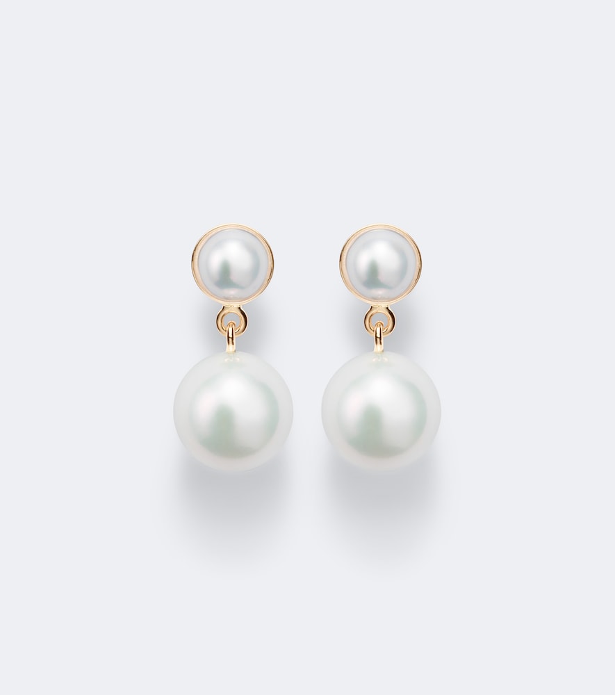 Sophie Bille Brahe Sophie Bille Brahe Luce de Perle 14kt gold drop earrings with freshwater pearls