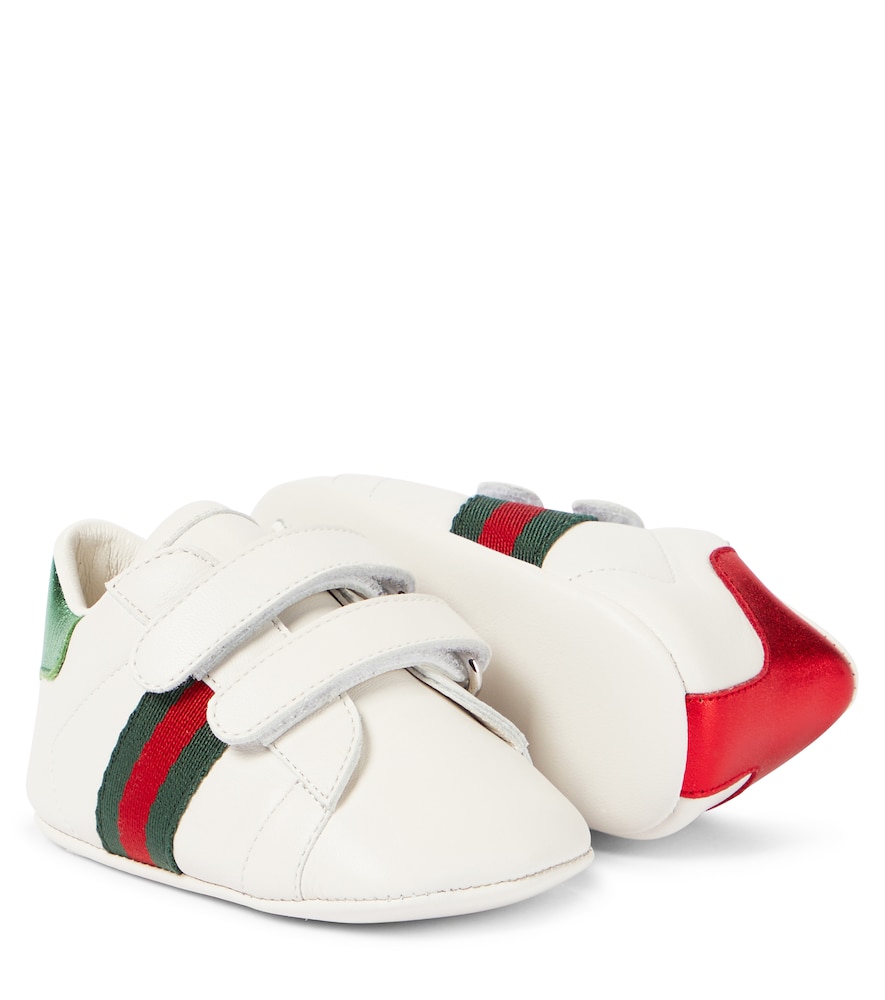  Gucci Kids Gucci Kids Baby Ace Leather Sneakers 