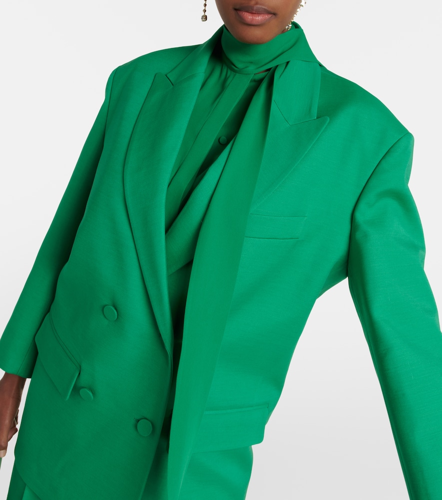  Valentino Valentino Crepe Couture Double-breasted Blazer 