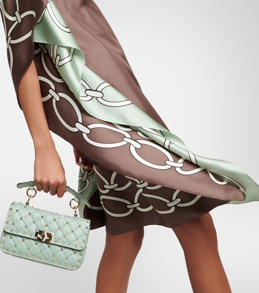  Valentino Valentino Bedrucktes Minikleid Aus Seide 