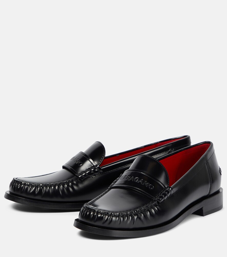  Ferragamo Ferragamo Irina Leather Loafers 