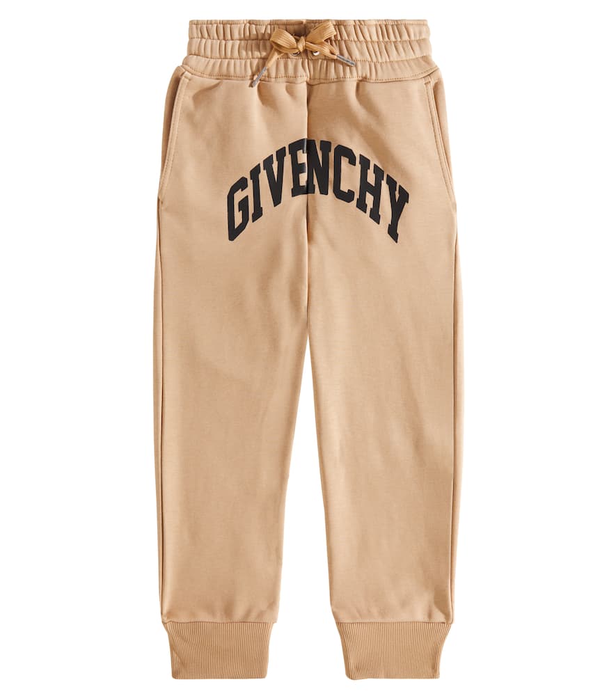Givenchy Logo-print Fleece Track Pants In Brown