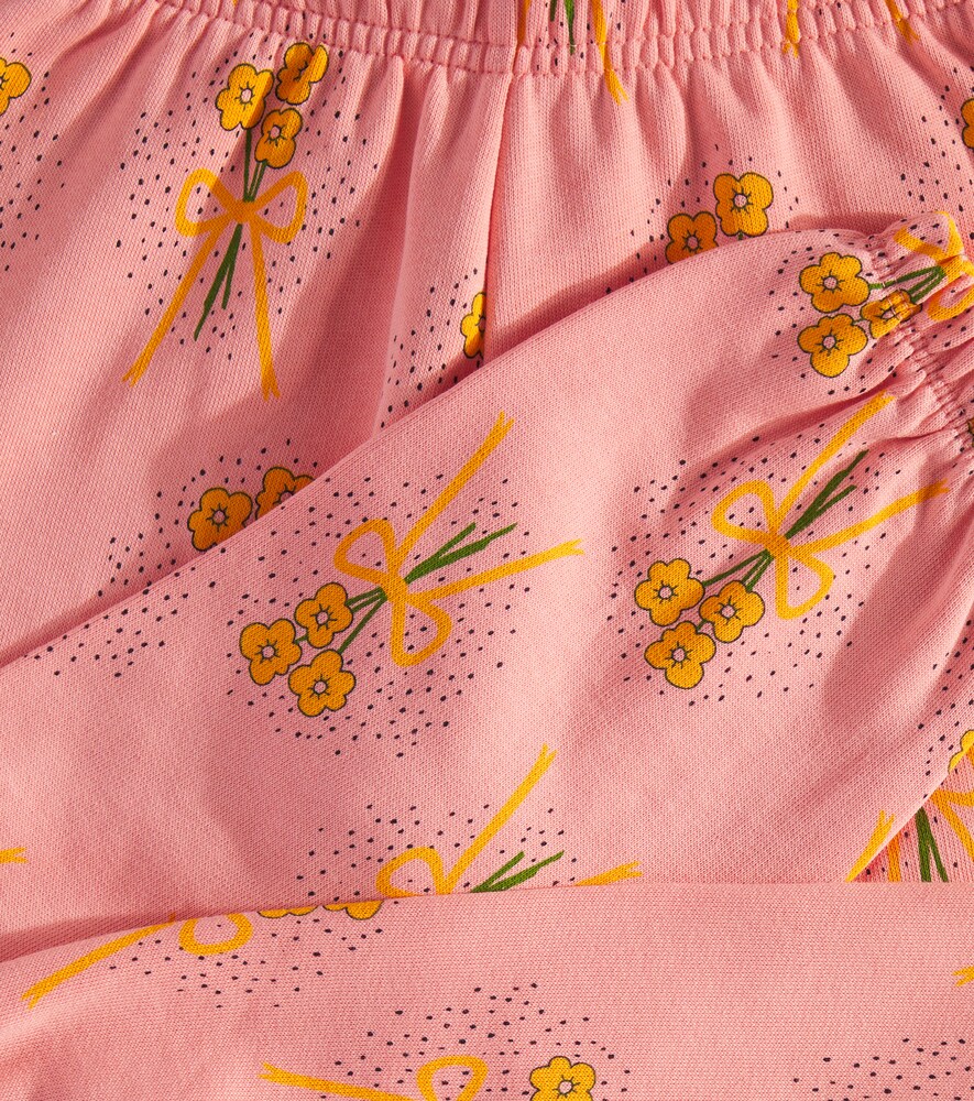  Mini Rodini Mini Rodini Winter Flowers Cotton Sweatpants 