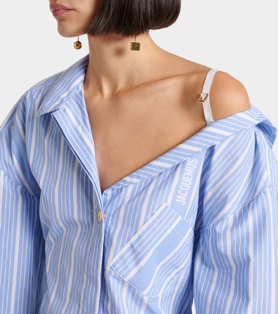 Jacquemus Gestreiftes Kleid In Blue