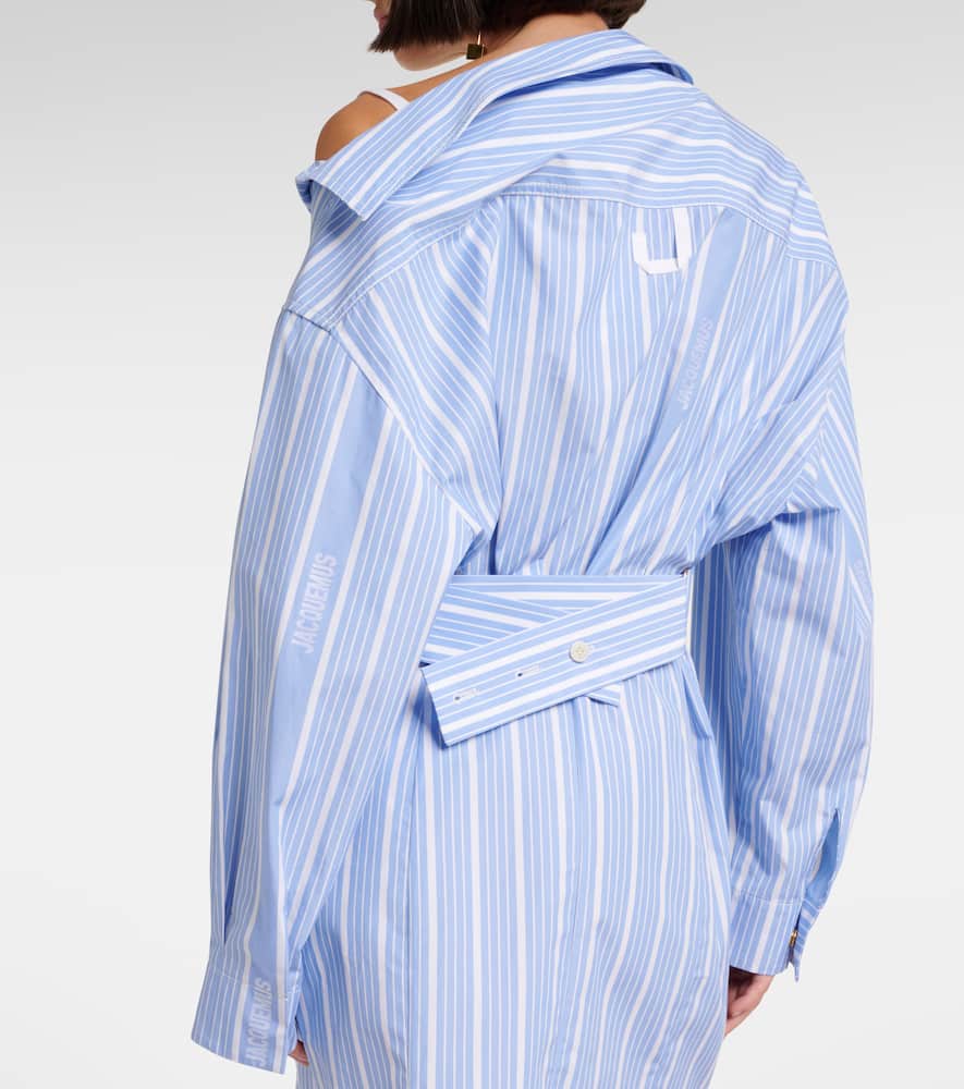 Jacquemus Gestreiftes Kleid In Blue