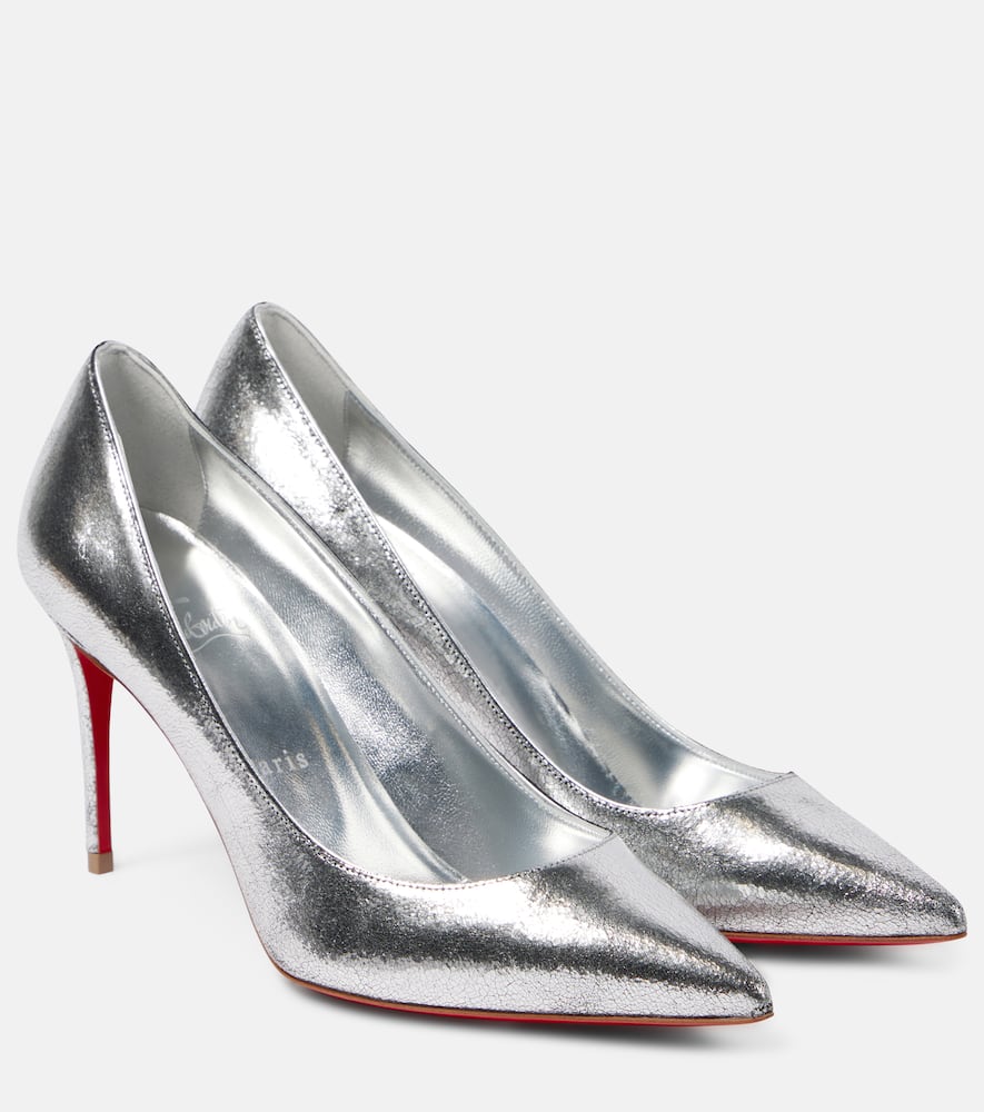 Christian Louboutin Kate 85 Sandals In Silver