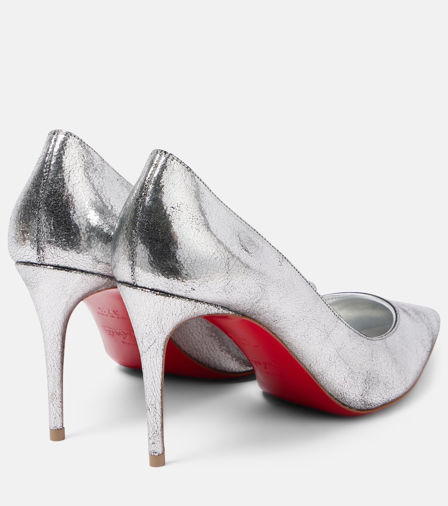Christian Louboutin Kate 85 Sandals In Silver