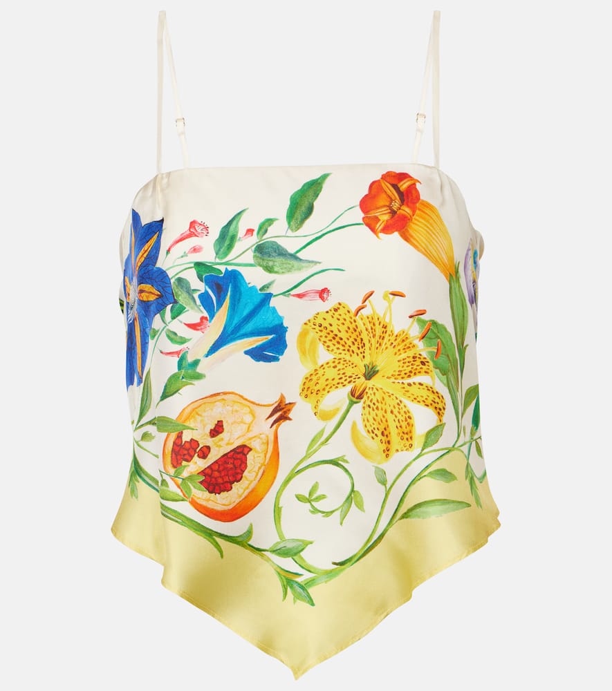 Alemais Casa Floral Silk Top In Multi