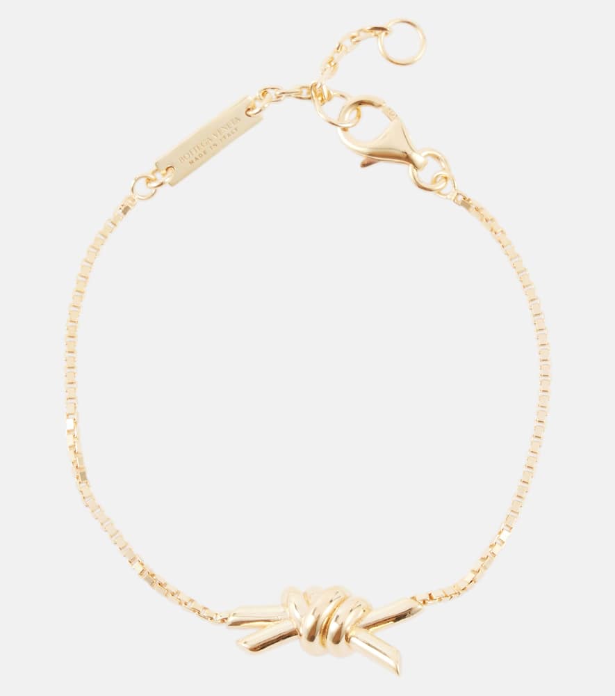 Knot gold-plated sterling silver bracelet