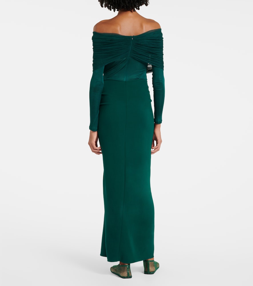  Christopher Esber Christopher Esber Maxikleid Sonora Mit Seidentüll 