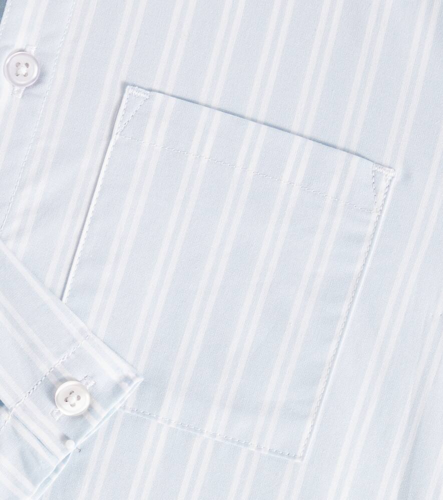 Liewood Ashton Striped Cotton Shirt In Blau