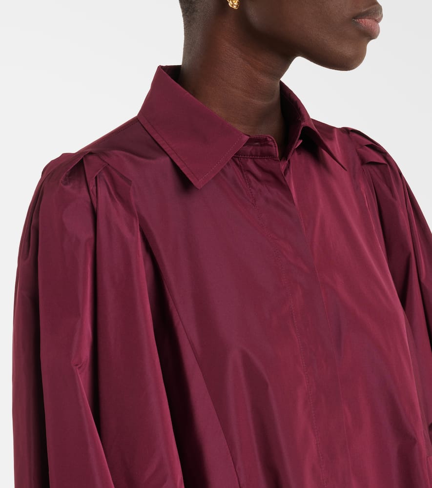 MAX MARA PUCCI PLEATED TAFFETTA MAXI DRESS