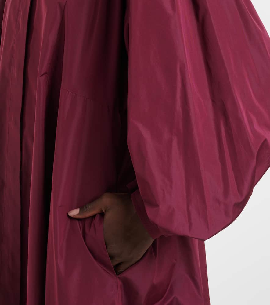 MAX MARA PUCCI PLEATED TAFFETTA MAXI DRESS