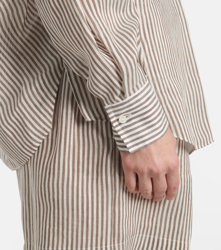 Striped Linen And Shirt