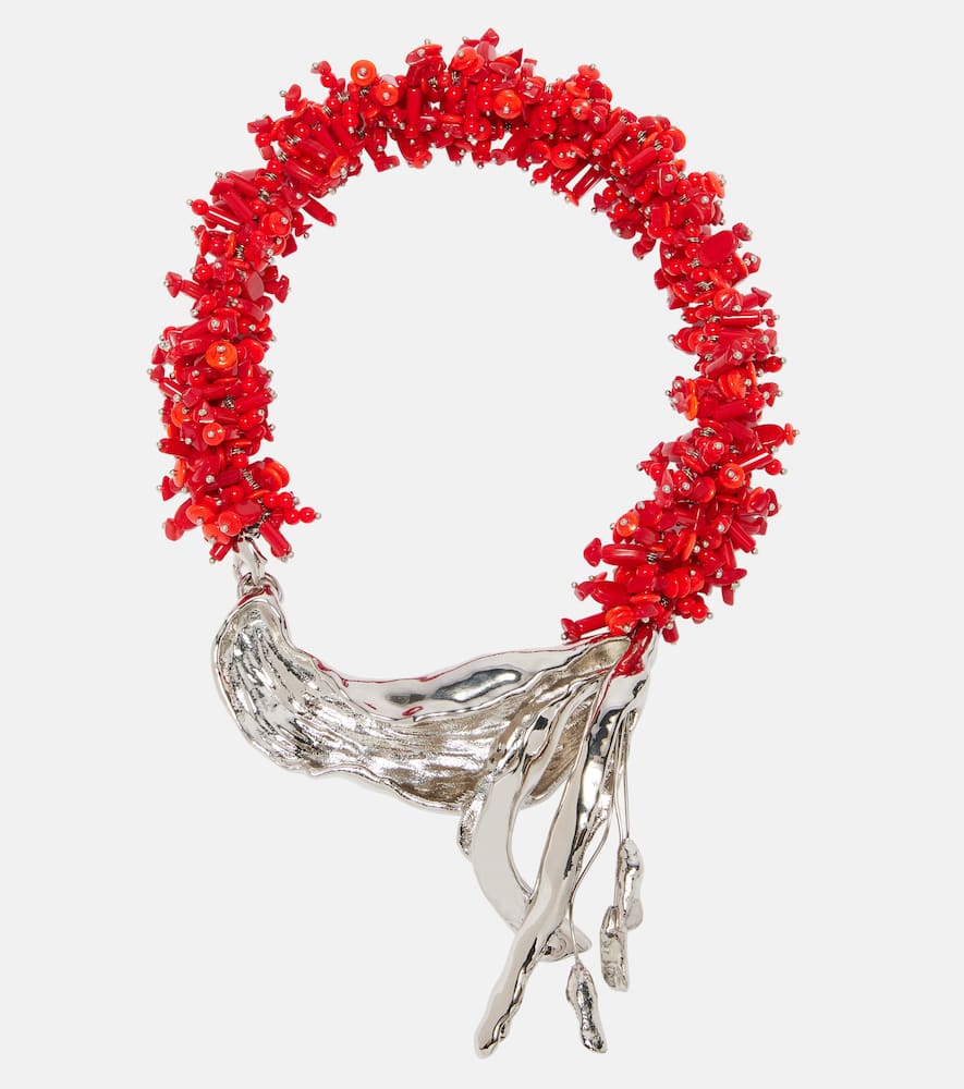Dries Van Noten Embellished pendant necklace