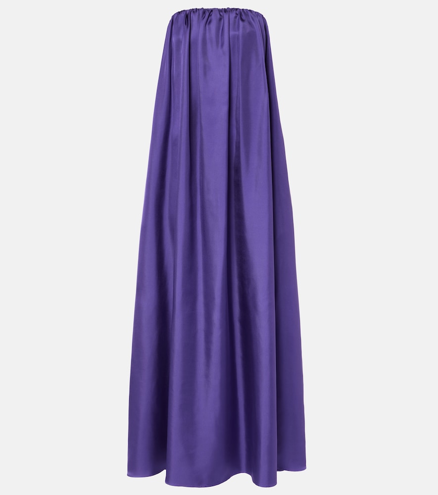 Max Mara Edda pleated silk maxi dress