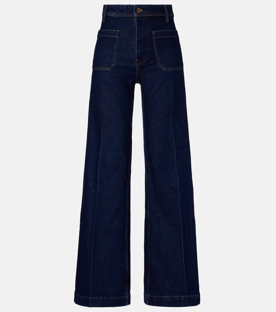 High-rise wide-leg jeans