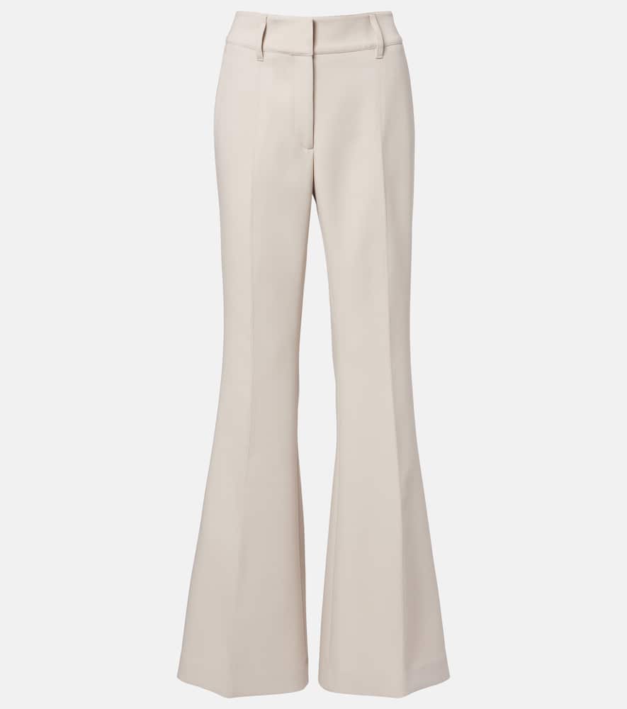 Gabriela Hearst Rhein High-rise Wool Wide-leg Pants In White