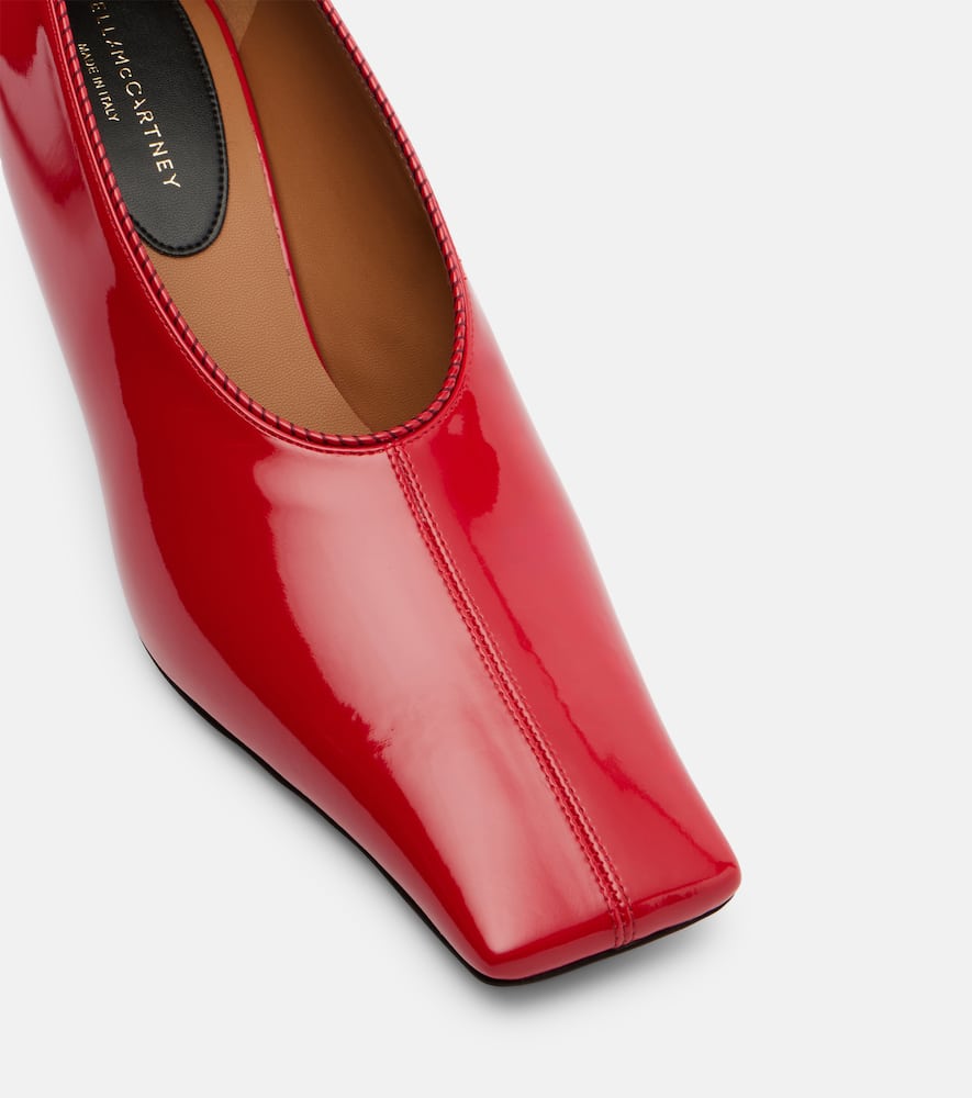 Stella Mccartney Patent Alter Mat Pumps 60mm Red In Red