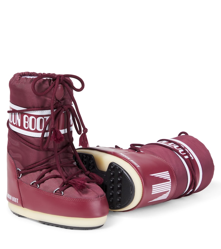 Moon Boot Icon Snow Boots In Burgundy
