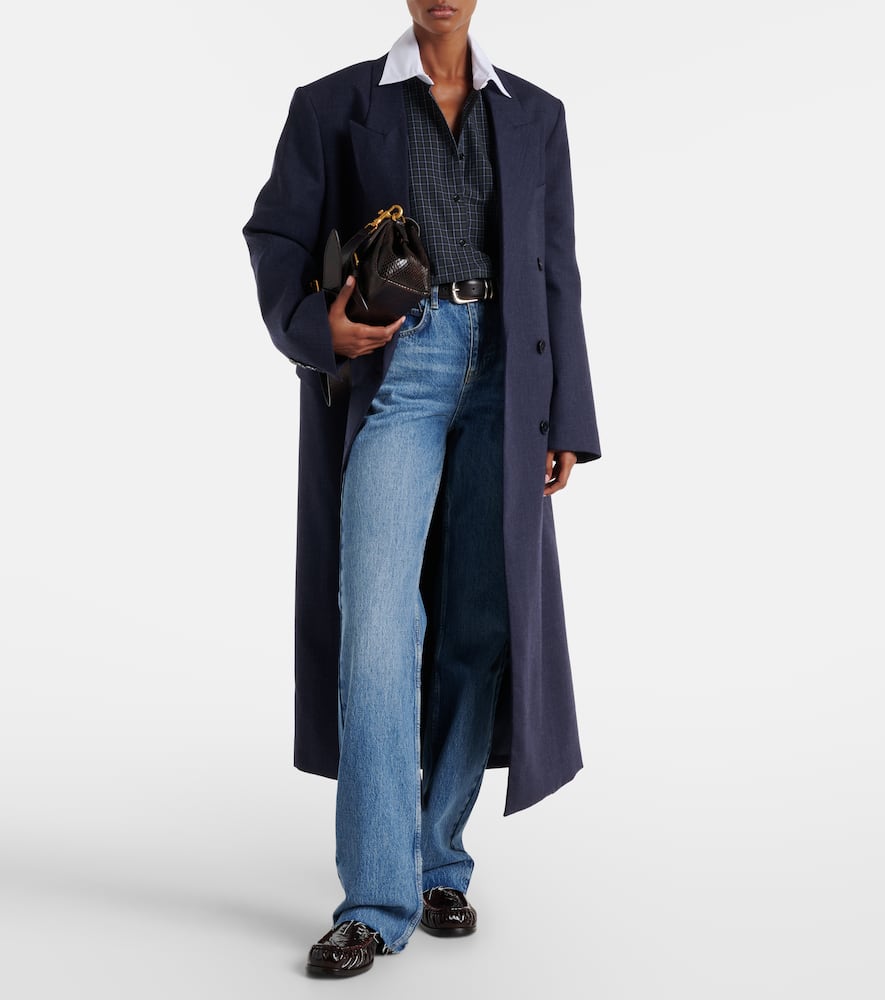 The Frankie Shop Dalston Flared Jeans Five Pockets In Blue
