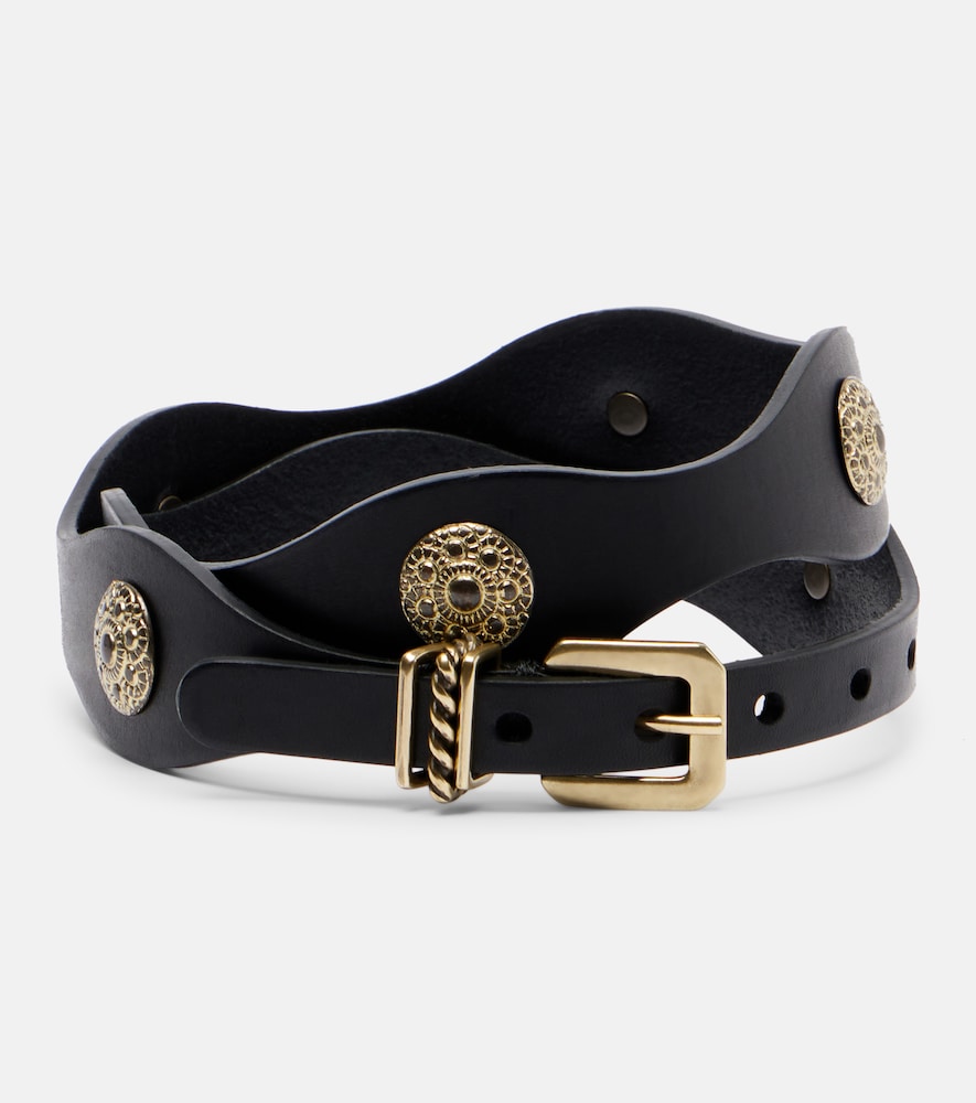 ETRO Etro Embellished leather belt　エトロ 装飾レザーベルト