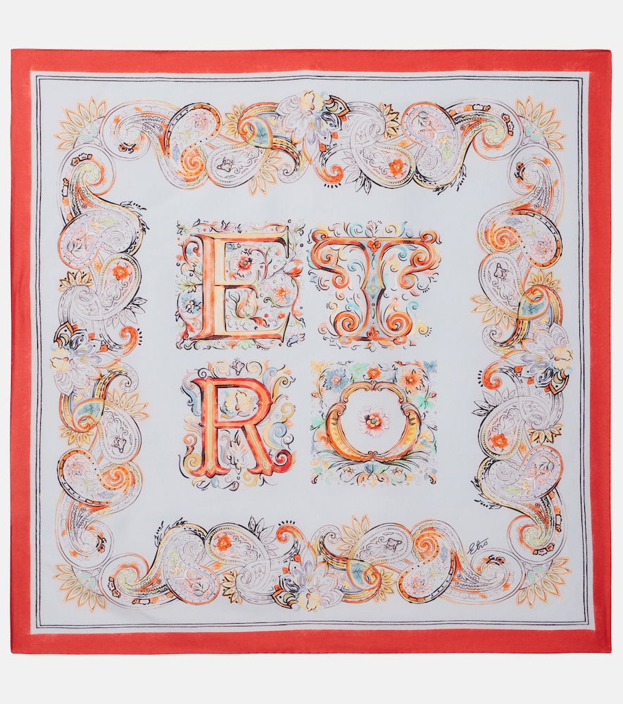 ETRO Etro Turandot printed silk scarf　エトロ トゥーランドット プリント シルク スカーフ