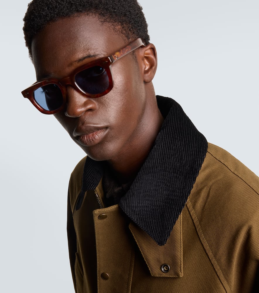 Jacques Marie Mage Vendome Square Sunglasses In Red