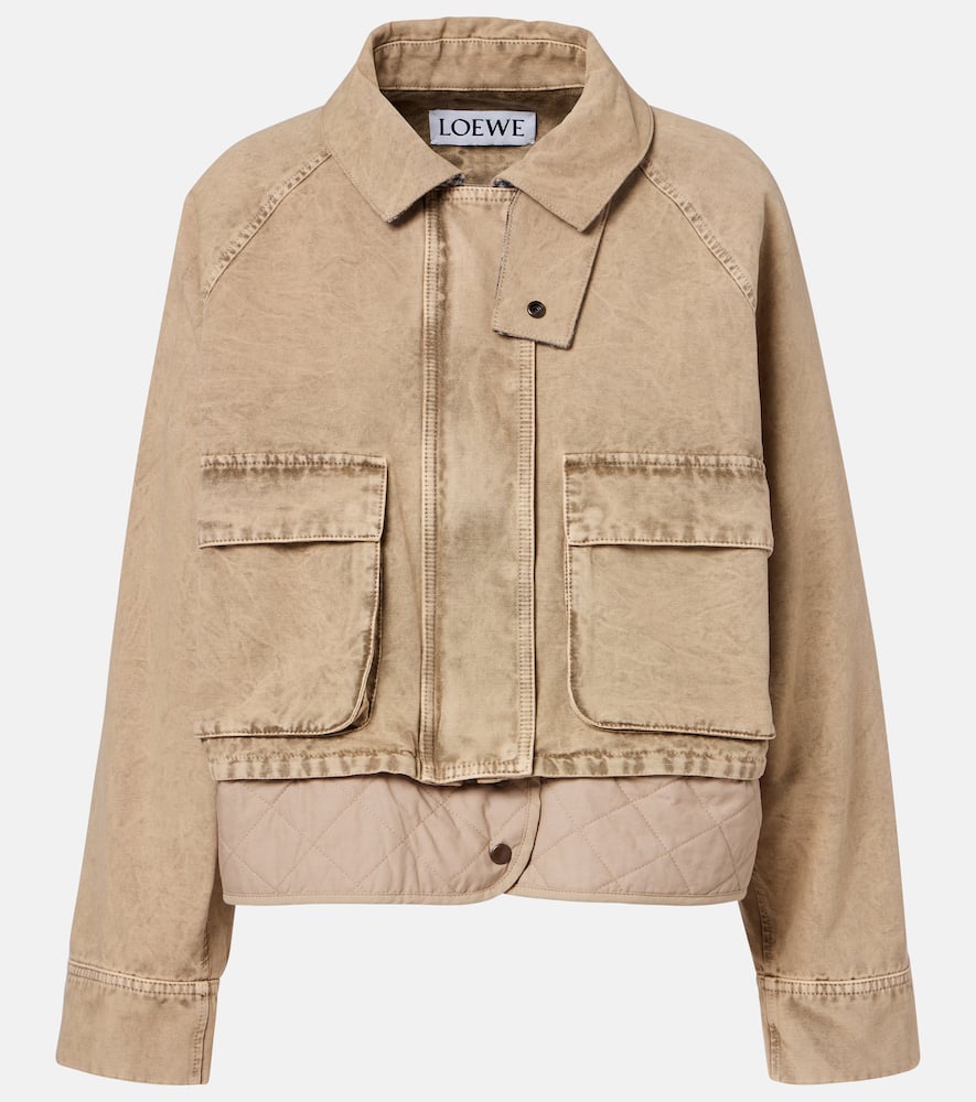 Loewe Denim Jacket In Brown