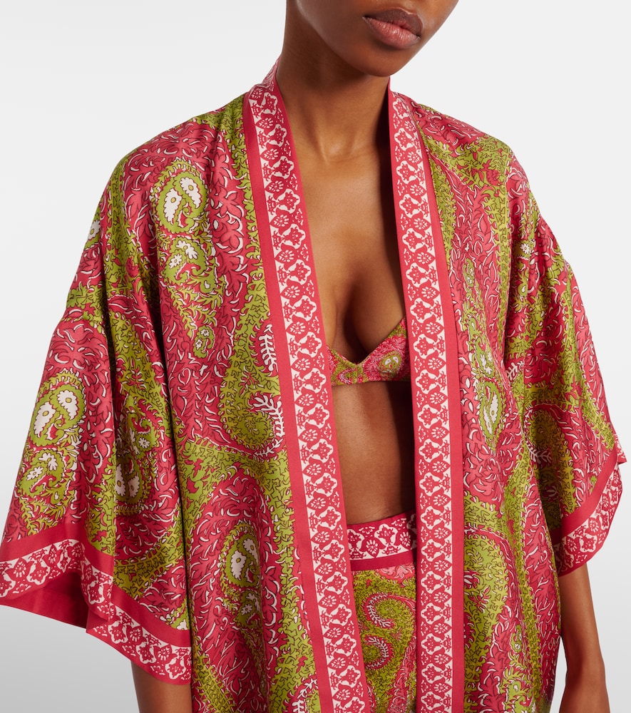  Etro Etro Printed Silk Twill Wrap Jacket 