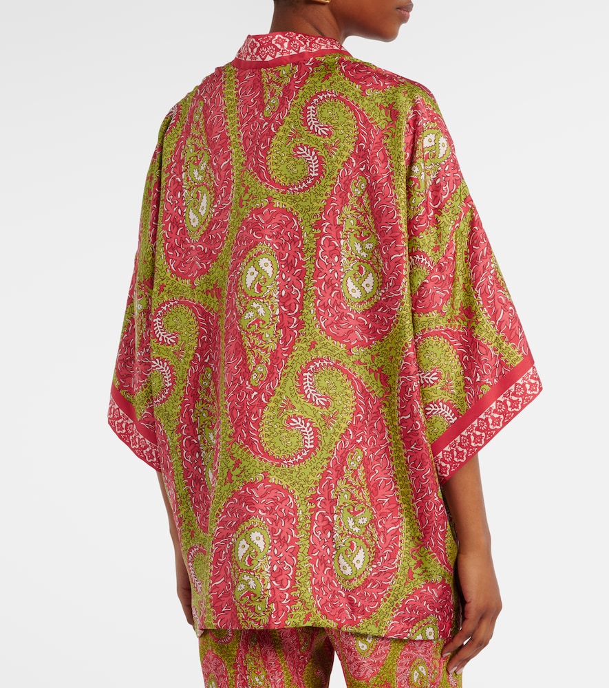  Etro Etro Printed Silk Twill Wrap Jacket 
