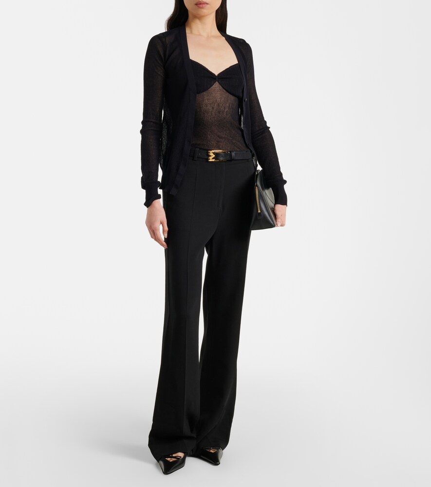 Victoria Beckham Cotton-blend cardigan