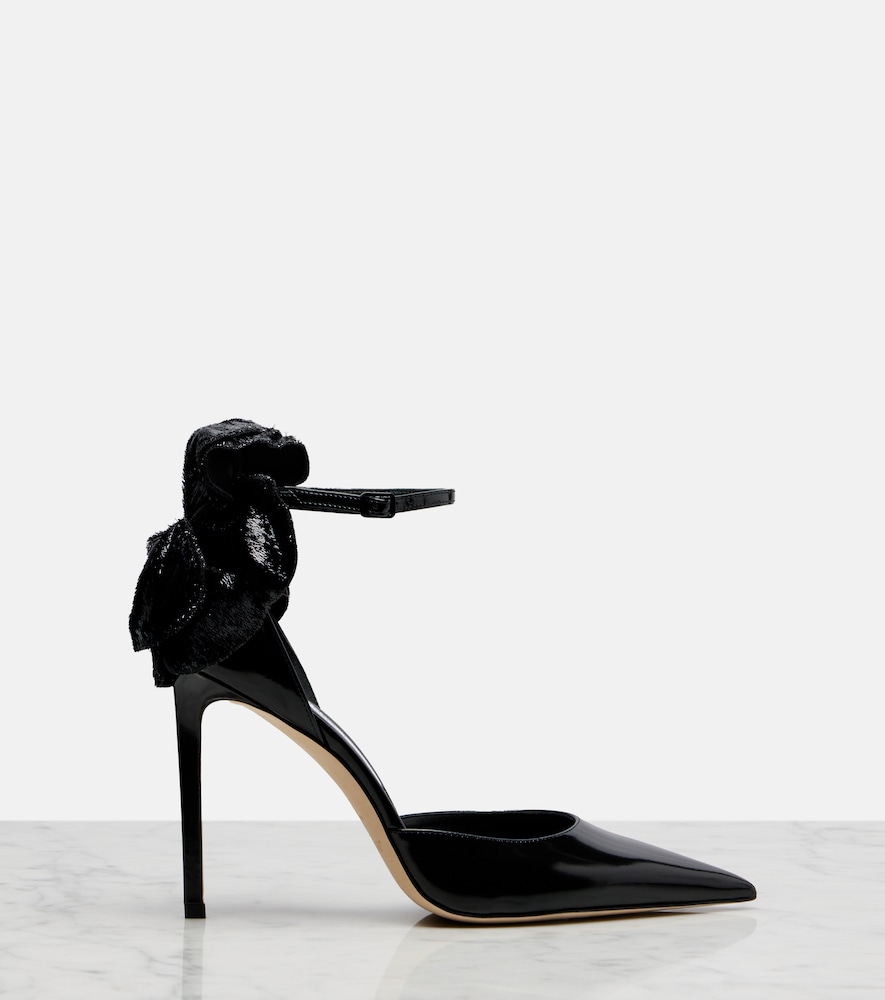  Jimmy Choo Jimmy Choo Marja 100 Floral-appliquã© Leather Pumps 