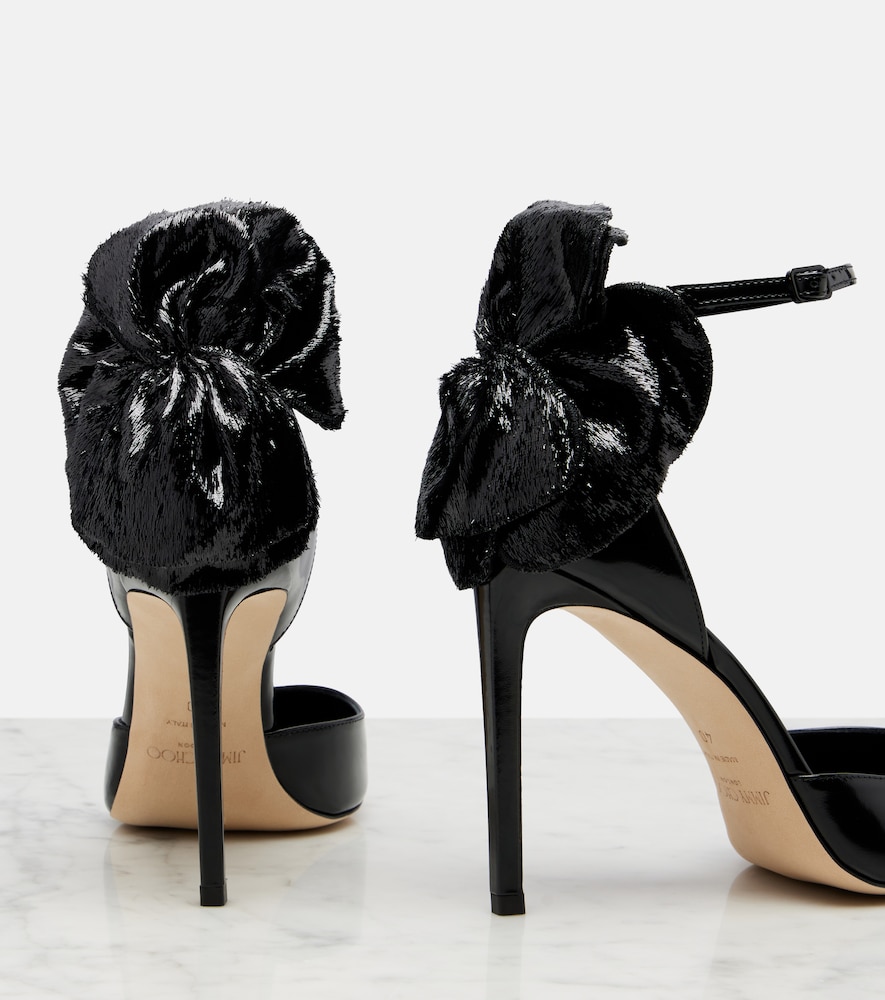  Jimmy Choo Jimmy Choo Marja 100 Floral-appliquã© Leather Pumps 
