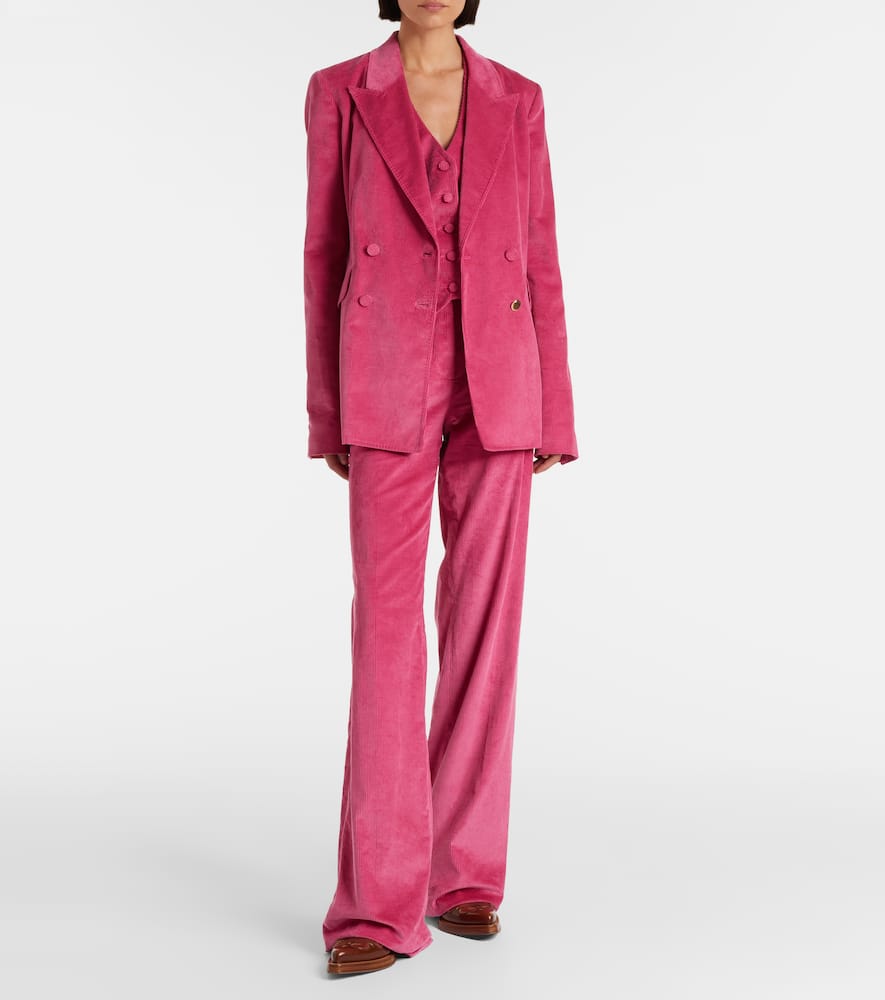 Gabriela Hearst Angela Cotton Corduroy Blazer In Pink