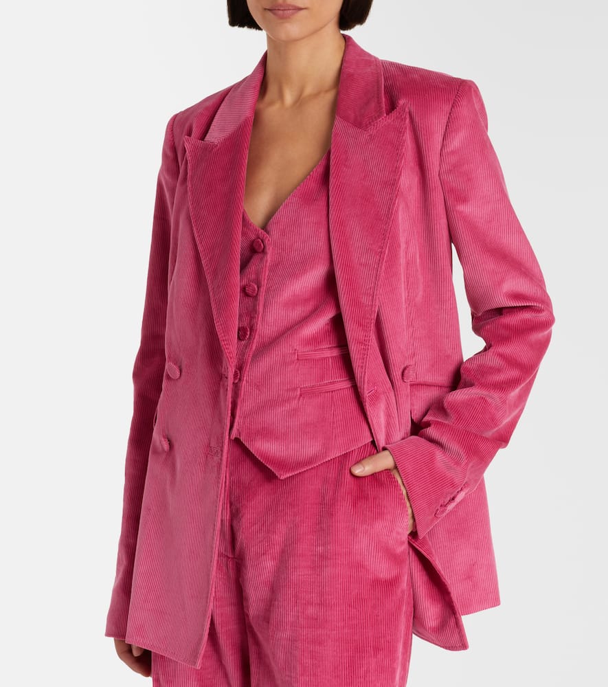 Gabriela Hearst Angela Cotton Corduroy Blazer In Pink