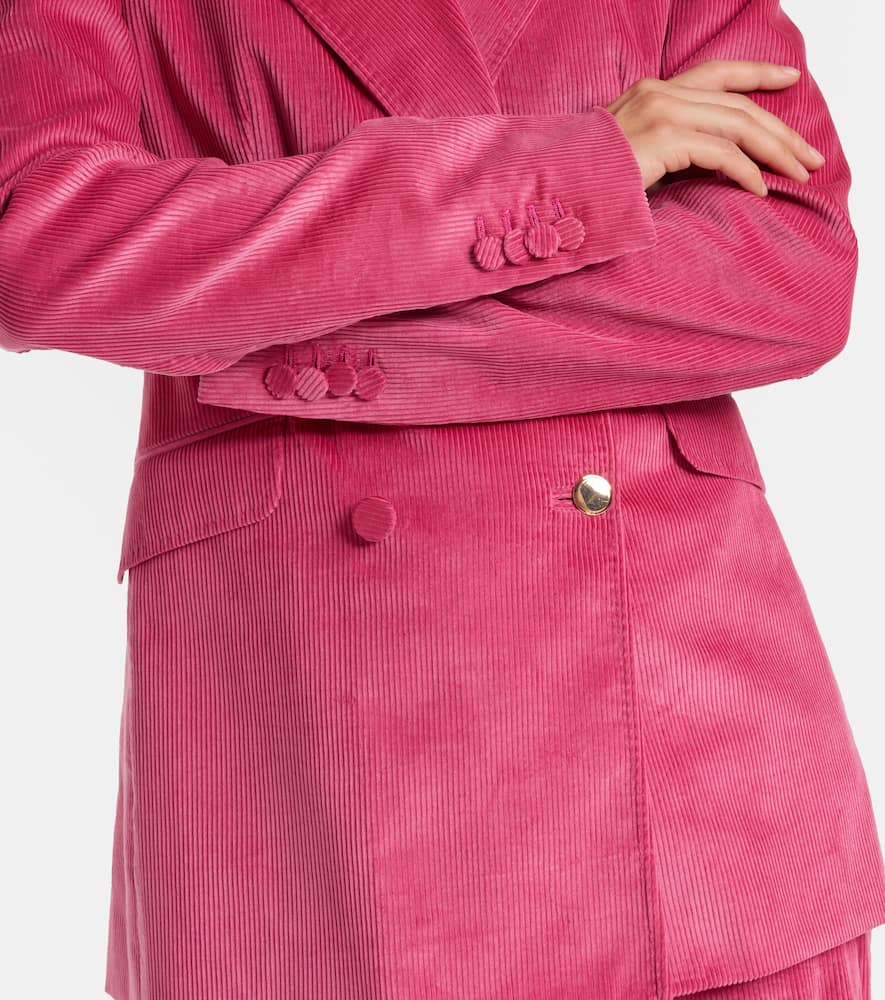 Gabriela Hearst Angela Cotton Corduroy Blazer In Pink