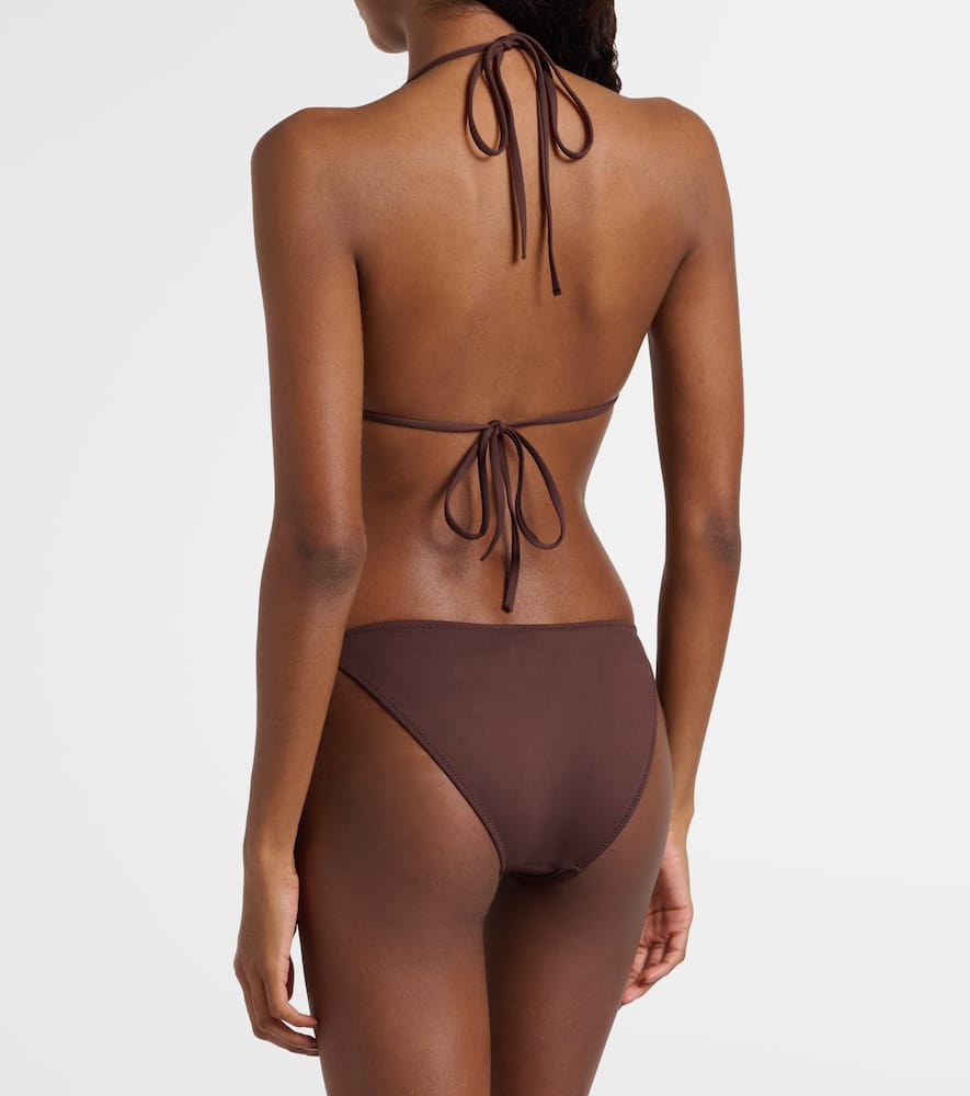 Melissa Odabash Chain-detail Bikini Top In Brown