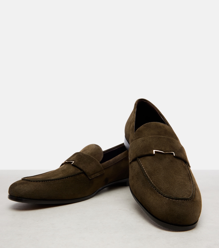  Max Mara Max Mara Embellished Suede Loafers 