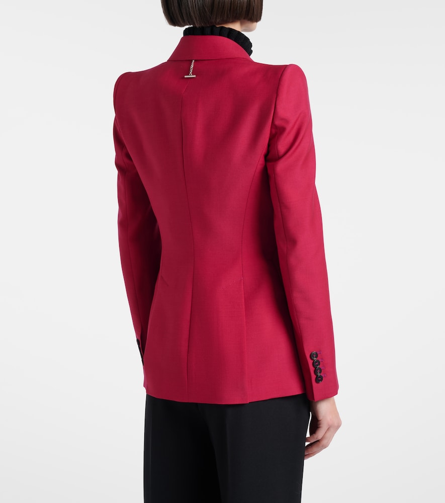  Mcqueen Mcqueen Wool And Mohair Blazer 