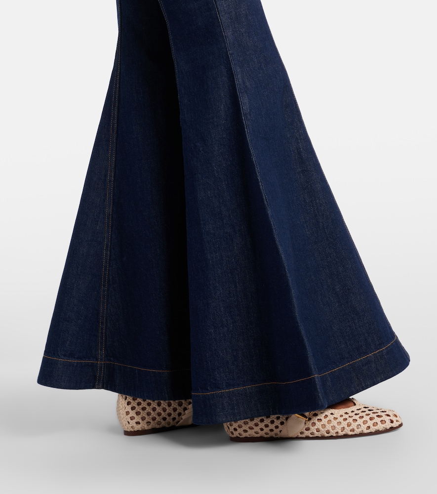 Luna Belted Flared Jeans