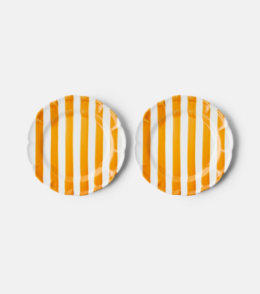 Cabana Righe set of 2 ceramic dinner plates | Thumbnail 4 Cabana Righe set of 2 ceramic dinner plates | Thumbnail 4