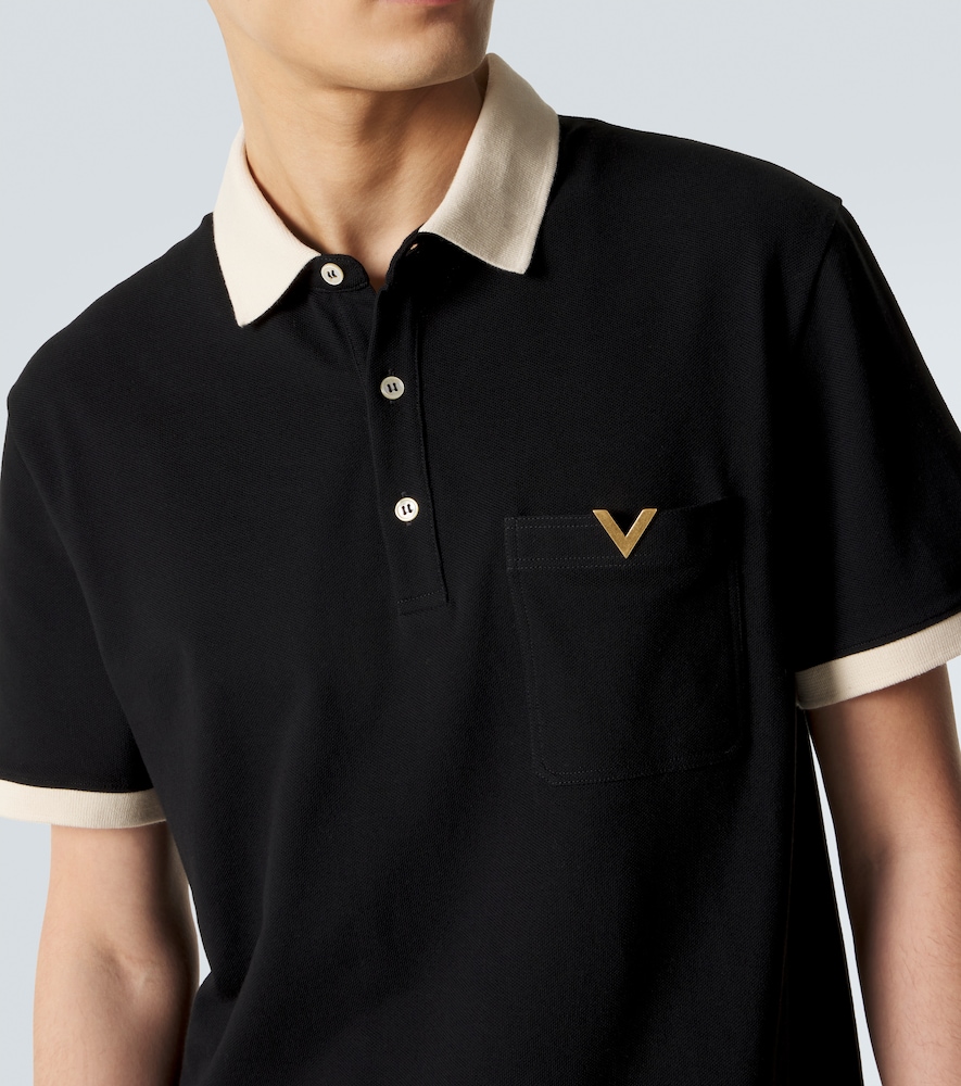  Valentino Valentino Polohemd Vlogo Aus Baumwoll-jersey 