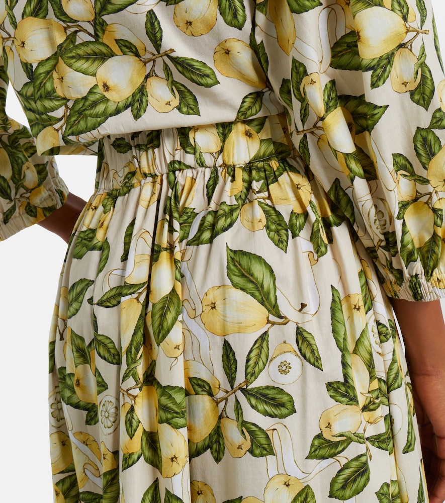 Printed Cotton-Blend Maxi