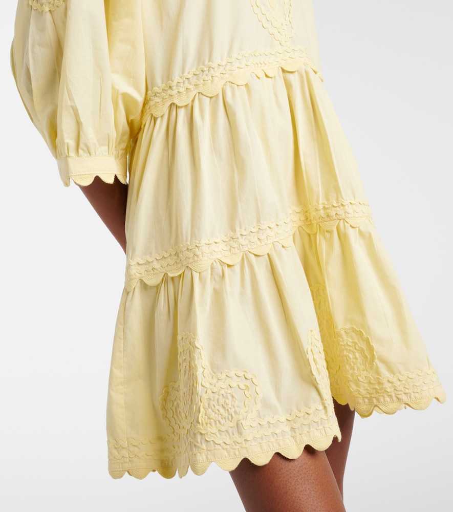  Juliet Dunn Juliet Dunn Embroidered Cotton Minidress 