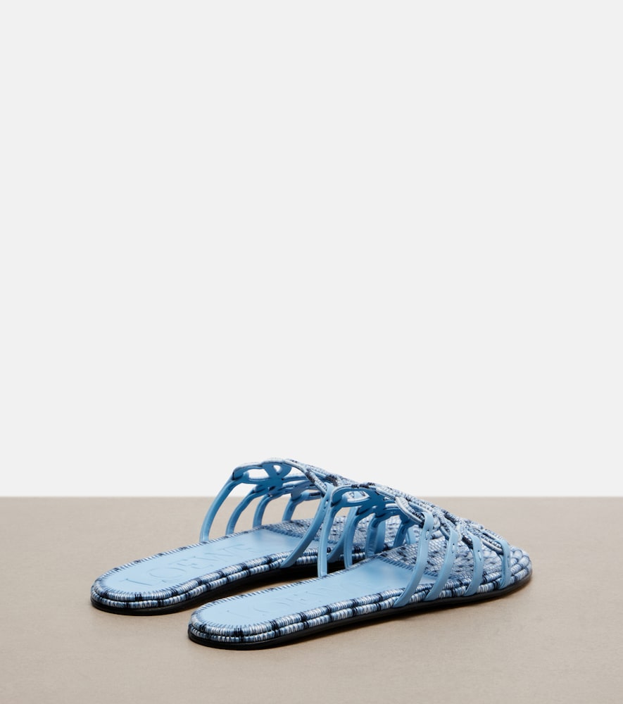  Loewe Loewe Paula's Ibiza Petal Anagram Canvas Slides 