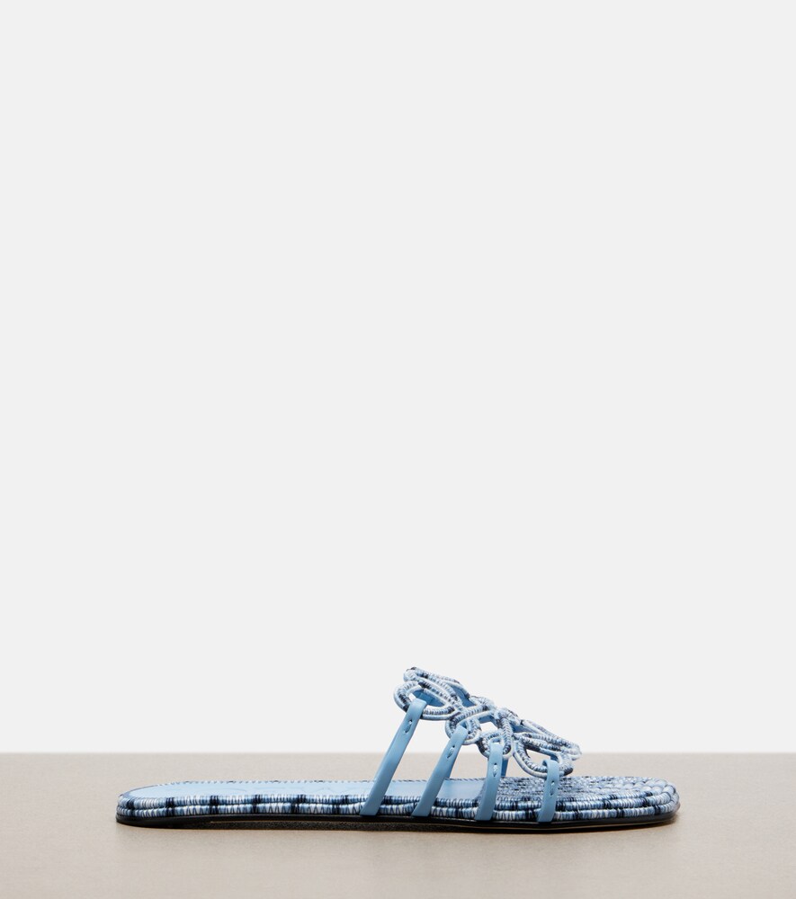  Loewe Loewe Paula's Ibiza Petal Anagram Canvas Slides 